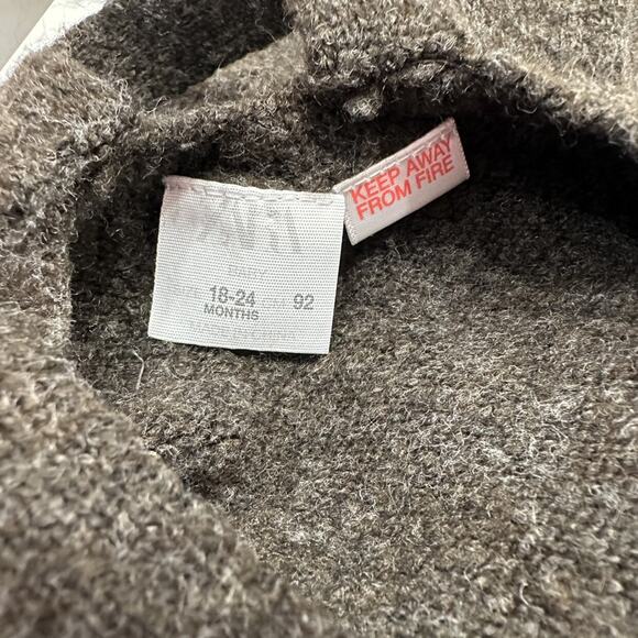 Zara Black Fuzzy Sweater Romper - Picture 7 of 9